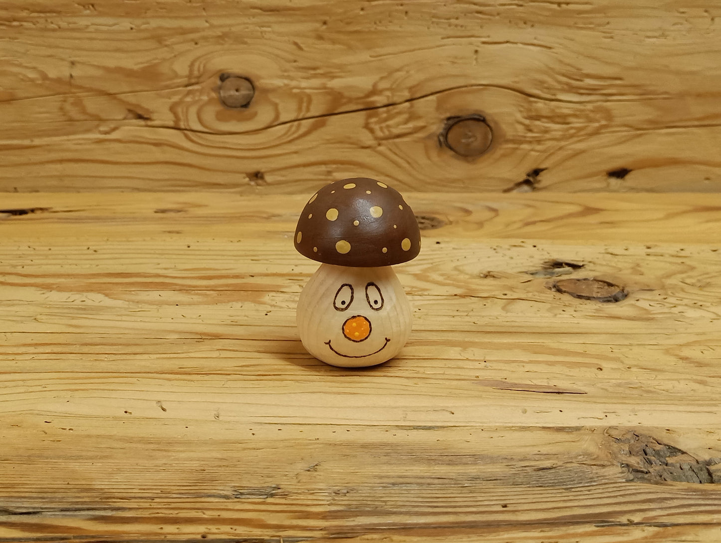 PilzWichtel „Momo Wurzelwicht" handgeschnitzt aus Zirbenholz